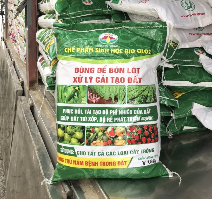 Chế phẩm sinh học phân bón vi sinh BIO QL02 đóng bao 10kg dùng bón lót - Ảnh 1